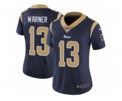 Women's Nike Los Angeles Rams #13 Kurt Warner Vapor Untouchable Limited Navy Blue Team Color NFL Jersey