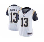 Women's Nike Los Angeles Rams #13 Kurt Warner Vapor Untouchable Limited White NFL Jersey