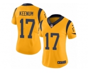 Women's Nike Los Angeles Rams #17 Case Keenum Limited Gold Rush NFL Jersey