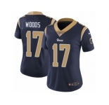 Women's Nike Los Angeles Rams #17 Robert Woods Vapor Untouchable Limited Navy Blue Team Color NFL Jersey