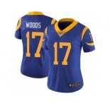 Women's Nike Los Angeles Rams #17 Robert Woods Vapor Untouchable Limited Royal Blue Alternate NFL Jersey