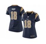 Women's Nike Los Angeles Rams #18 Cooper Kupp Limited Navy Blue Team Color NFL Jersey