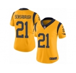 Women's Nike Los Angeles Rams #21 Coty Sensabaugh Limited Gold Rush NFL Jersey