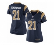 Women's Nike Los Angeles Rams #21 Coty Sensabaugh Limited Navy Blue Team Color NFL Jersey