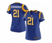 Women's Nike Los Angeles Rams #21 Coty Sensabaugh Limited Royal Blue Alternate NFL Jersey