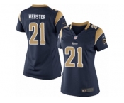 Women's Nike Los Angeles Rams #21 Kayvon Webster Limited Navy Blue Team Color NFL Jersey