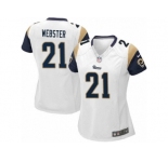 Women's Nike Los Angeles Rams #21 Kayvon Webster Limited White NFL Jersey