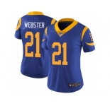 Women's Nike Los Angeles Rams #21 Kayvon Webster Vapor Untouchable Limited Royal Blue Alternate NFL Jersey