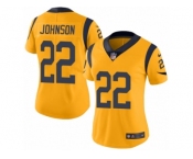 Women's Nike Los Angeles Rams #22 Trumaine Johnson Limited Gold Rush NFL Jersey