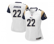 Women's Nike Los Angeles Rams #22 Trumaine Johnson White Alternate Stitched NFL Jersey
