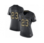Women's Nike Los Angeles Rams #23 Nickell Robey-Coleman Limited Black 2016 Salute to Service NFL Jersey