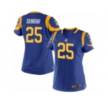 Women's Nike Los Angeles Rams #25 Lance Dunbar Limited Royal Blue Alternate NFL Jersey