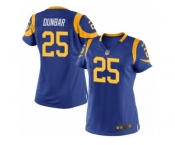 Women's Nike Los Angeles Rams #25 Lance Dunbar Limited Royal Blue Alternate NFL Jersey