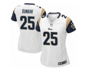 Women's Nike Los Angeles Rams #25 Lance Dunbar Limited White NFL Jersey