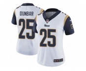 Women's Nike Los Angeles Rams #25 Lance Dunbar Vapor Untouchable Limited White NFL Jersey