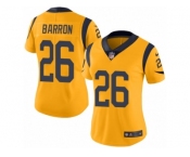 Women's Nike Los Angeles Rams #26 Mark Barron Limited Gold Rush NFL Jersey