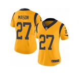 Women's Nike Los Angeles Rams #27 Tre Mason Limited Gold Rush NFL Jersey