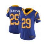 Women's Nike Los Angeles Rams #29 Eric Dickerson Vapor Untouchable Limited Royal Blue Alternate NFL Jersey