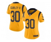 Women's Nike Los Angeles Rams #30 Todd Gurley Limited Gold Rush NFL Jersey