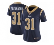 Women's Nike Los Angeles Rams #31 Mo Alexander Vapor Untouchable Limited Navy Blue Team Color NFL Jersey