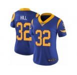 Women's Nike Los Angeles Rams #32 Troy Hill Vapor Untouchable Limited Royal Blue Alternate NFL Jersey