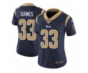 Women's Nike Los Angeles Rams #33 E.J. Gaines Vapor Untouchable Limited Navy Blue Team Color NFL Jersey