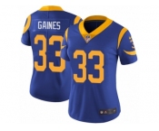 Women's Nike Los Angeles Rams #33 E.J. Gaines Vapor Untouchable Limited Royal Blue Alternate NFL Jersey