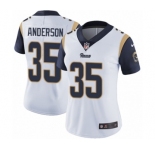 Women's Nike Los Angeles Rams #35 C.J. Anderson White Vapor Untouchable Limited Player NFL Jersey
