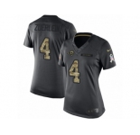 Women's Nike Los Angeles Rams #4 Greg Zuerlein Limited Black 2016 Salute to Service NFL Jersey