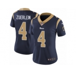 Women's Nike Los Angeles Rams #4 Greg Zuerlein Vapor Untouchable Limited Navy Blue Team Color NFL Jersey