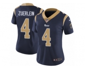 Women's Nike Los Angeles Rams #4 Greg Zuerlein Vapor Untouchable Limited Navy Blue Team Color NFL Jersey
