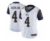 Women's Nike Los Angeles Rams #4 Greg Zuerlein Vapor Untouchable Limited White NFL Jersey