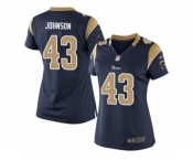 Women's Nike Los Angeles Rams #43 John Johnson Limited Navy Blue Team Color NFL Jersey