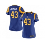 Women's Nike Los Angeles Rams #43 John Johnson Limited Royal Blue Alternate NFL Jersey