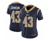 Women's Nike Los Angeles Rams #43 John Johnson Vapor Untouchable Limited Navy Blue Team Color NFL Jersey
