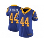 Women's Nike Los Angeles Rams #44 Jacob McQuaide Vapor Untouchable Limited Royal Blue Alternate NFL Jersey