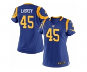 Women's Nike Los Angeles Rams #45 Zach Laskey Limited Royal Blue Alternate NFL Jersey