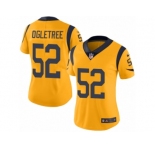 Women's Nike Los Angeles Rams #52 Alec Ogletree Limited Gold Rush NFL Jersey