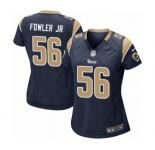 Women's Nike Los Angeles Rams #56 Dante Fowler Jr Game Navy Blue Team Color NFL Jersey