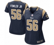 Women's Nike Los Angeles Rams #56 Dante Fowler Jr Game Navy Blue Team Color NFL Jersey