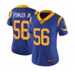 Women's Nike Los Angeles Rams #56 Dante Fowler Jr Royal Blue Alternate Vapor Untouchable Limited Player NFL Jersey