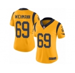 Women's Nike Los Angeles Rams #69 Cody Wichmann Limited Gold Rush NFL Jersey