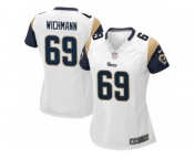 Women's Nike Los Angeles Rams #69 Cody Wichmann Limited White NFL Jersey