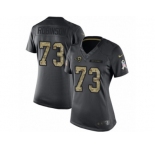 Women's Nike Los Angeles Rams #73 Greg Robinson Limited Black 2016 Salute to Service NFL Jersey