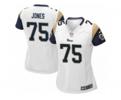 Women's Nike Los Angeles Rams #75 Deacon Jones Game White NFL Jersey