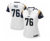 Women's Nike Los Angeles Rams #76 Orlando Pace Game White NFL Jersey