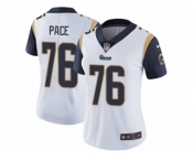 Women's Nike Los Angeles Rams #76 Orlando Pace Vapor Untouchable Limited White NFL Jersey