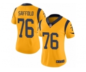 Women's Nike Los Angeles Rams #76 Rodger Saffold Limited Gold Rush NFL Jersey