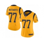 Women's Nike Los Angeles Rams #77 Andrew Whitworth Limited Gold Rush NFL Jersey