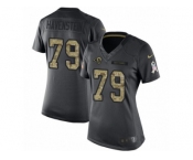 Women's Nike Los Angeles Rams #79 Rob Havenstein Limited Black 2016 Salute to Service NFL Jersey